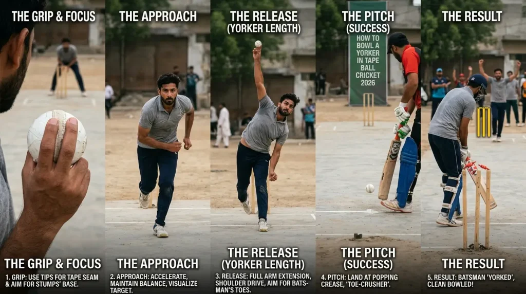 How to Bowl a Yorker in Tape Ball Cricket 2026